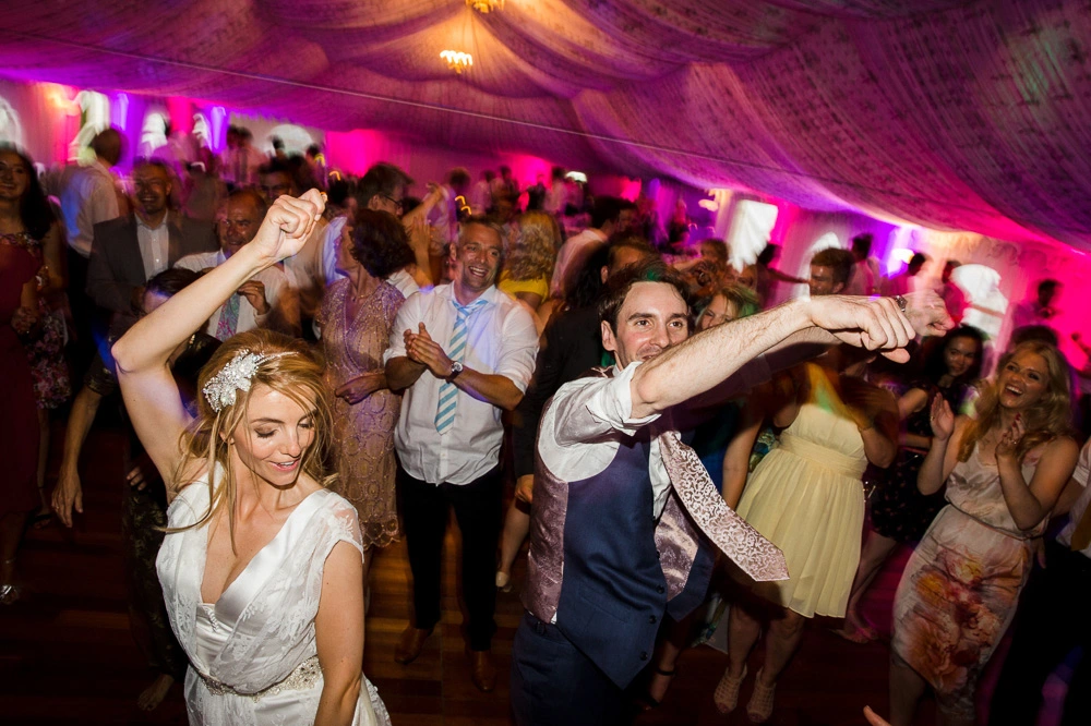 Dancing crowd at event